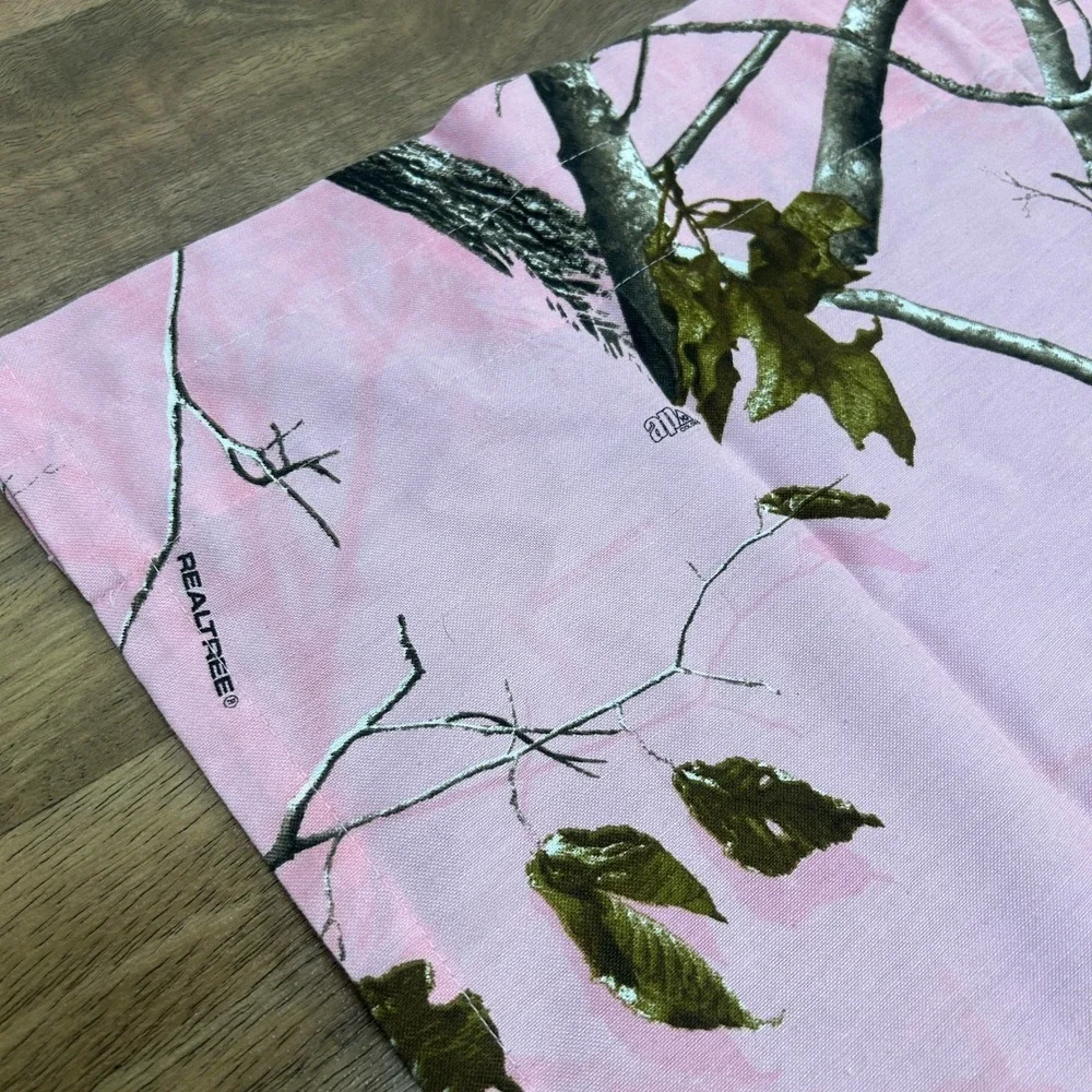 Pink Camo Valance Curtains Set of 3 Hunting Cabin Lodge‎ Decor Realtree